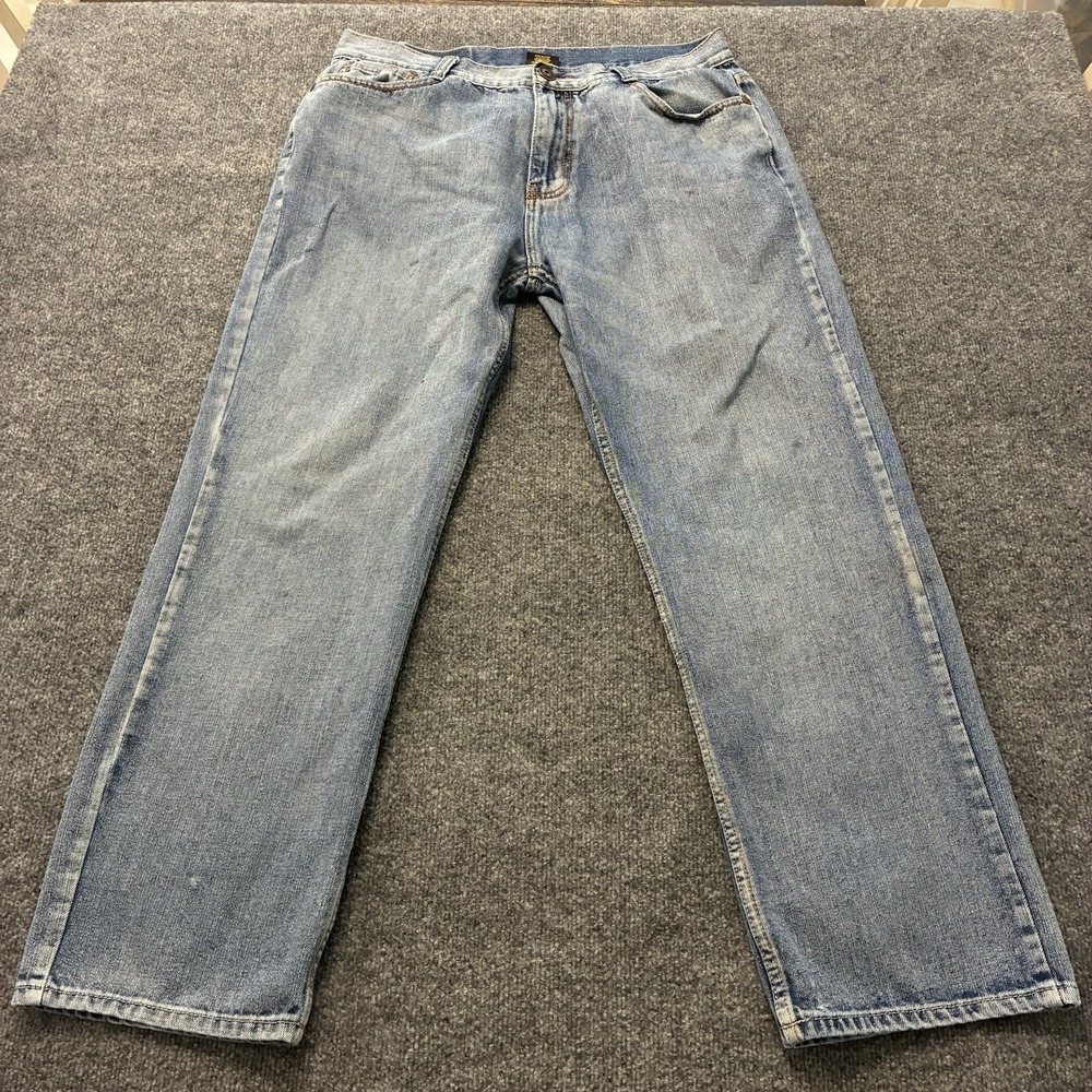 Vintage Y2K Makaveli Jeans Mens 38x30 Faded Distressed Baggy Hip Hop Rap Denim